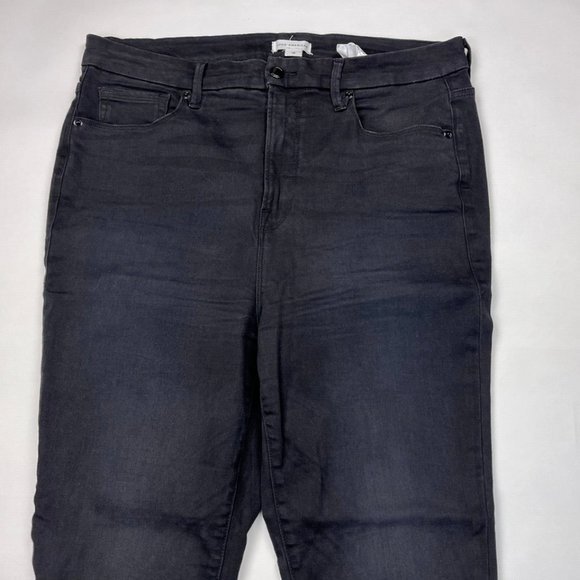 Good American Good Legs Step Fray Hem Skinny Jeans Women 16 Stretch GLSH616T - Picture 6 of 16